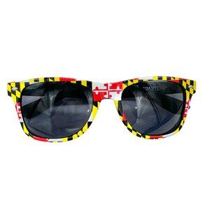 Maryland Flag Print Sunglasses Classic Mid-Century Look Frame Route One Apparel
